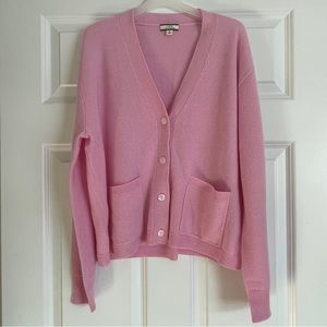 NWOT J. Crew Cashmere relaxed pocket cardigan sweater S